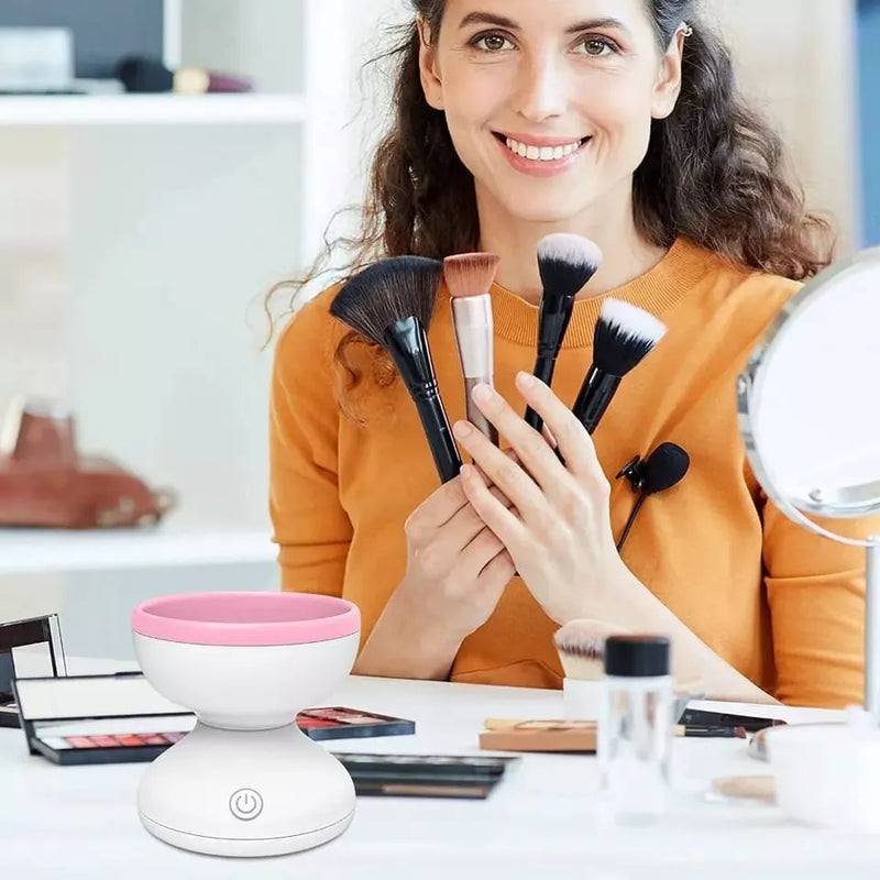 BrushClean Pro: Limpiador de Brochas Giratorio USB
