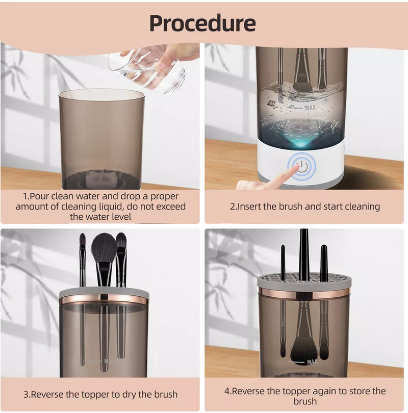 BrushClean Pro: Limpiador Eléctrico de Brochas